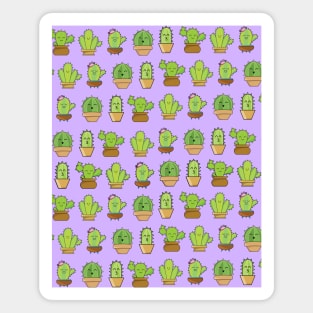 Cute Cactus Pattern Magnet